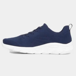Skechers Bobs B Flex Womens Navy Knitted Trainer