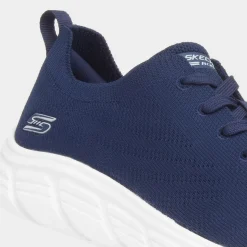 Skechers Bobs B Flex Womens Navy Knitted Trainer