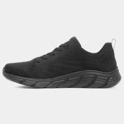 Skechers Bobs B Flex Womens Black Knitted Trainer