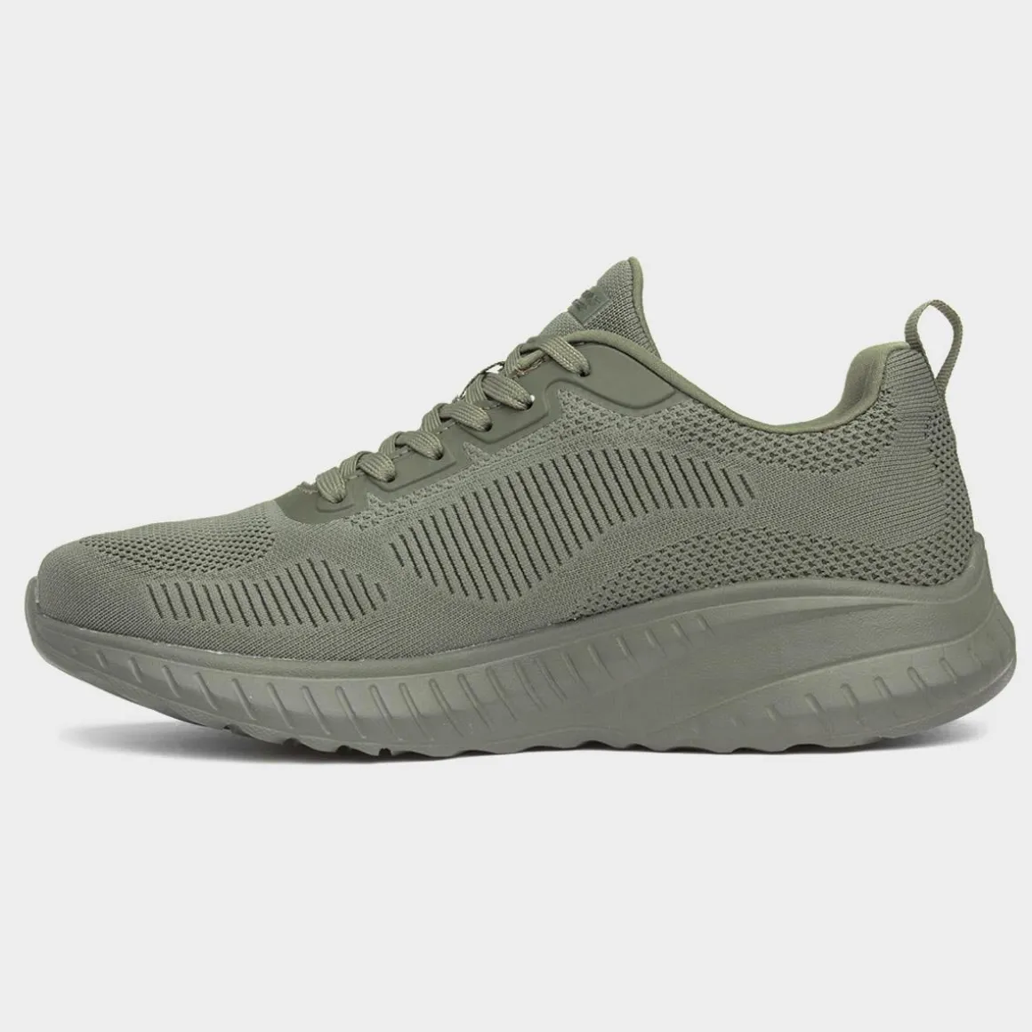 Skechers Bobs Squad Chaos Prism Mens Olive Trainer