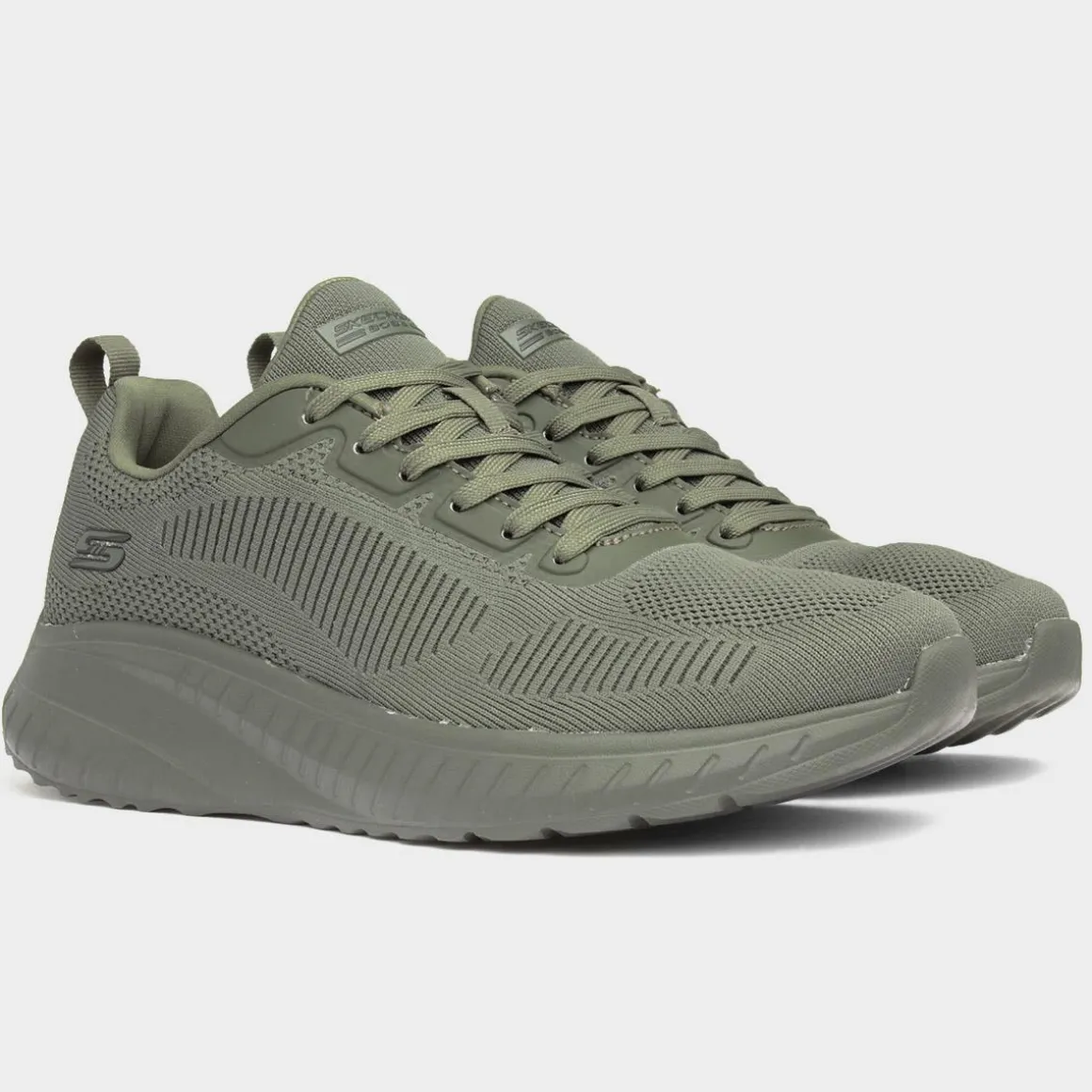 Skechers Bobs Squad Chaos Prism Mens Olive Trainer