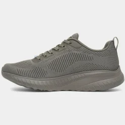 Skechers Bobs Squad Face Off Womens Olive Trainer