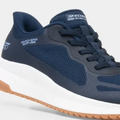 Skechers Bobs Squad Slip Ins Womens Navy Trainer