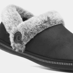 Skechers Cosy Campfire Womens Black Slipper