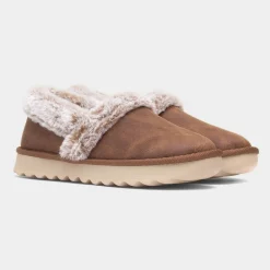 Skechers Cosy Up Womens Chestnut Full Slipper