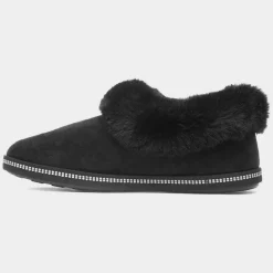 Skechers Cozy Campfire Womens Black Full Slipper