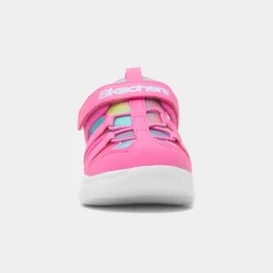 Skechers Flex Splash Girls Pink Closed Toe Sandal