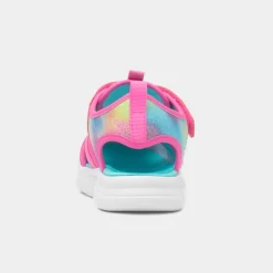 Skechers Flex Splash Girls Pink Closed Toe Sandal