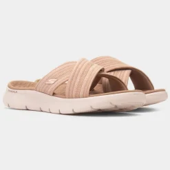 Skechers Go Walk Flex Womens Taupe Sandal