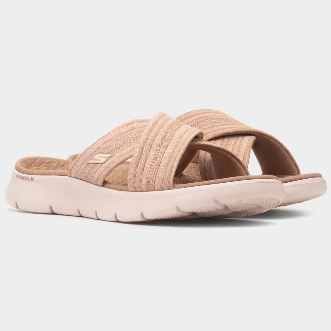 Skechers Go Walk Flex Womens Taupe Sandal