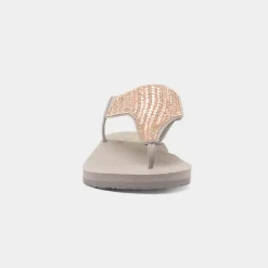 Skechers Meditation Womens Taupe Vegan Sandal