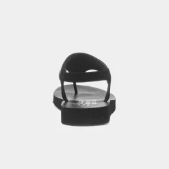 Skechers Meditation Womens Black Vegan Sandal