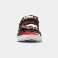Skechers Mega Splash 4K Boys Black Sandal