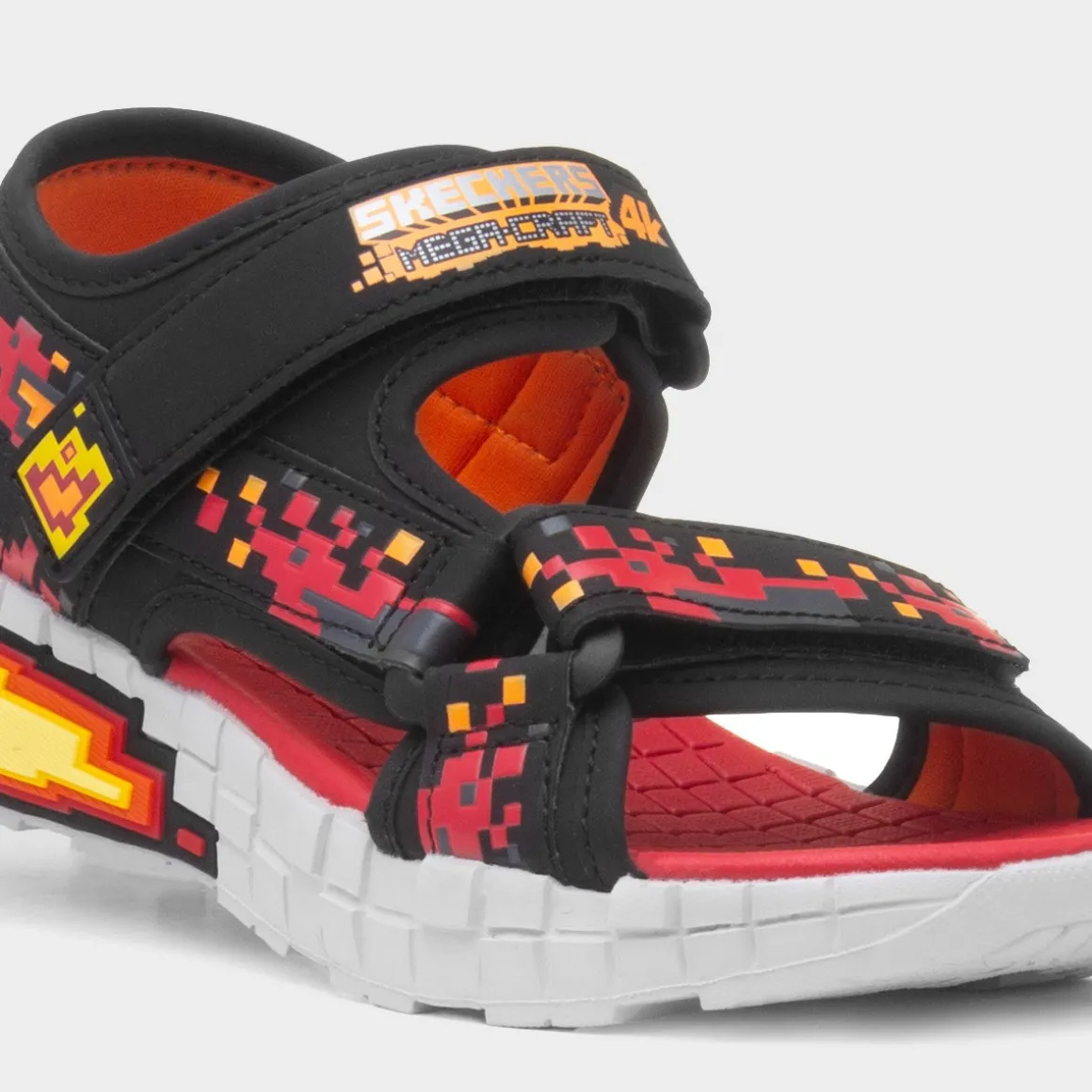 Skechers Mega Splash 4K Boys Black Sandal