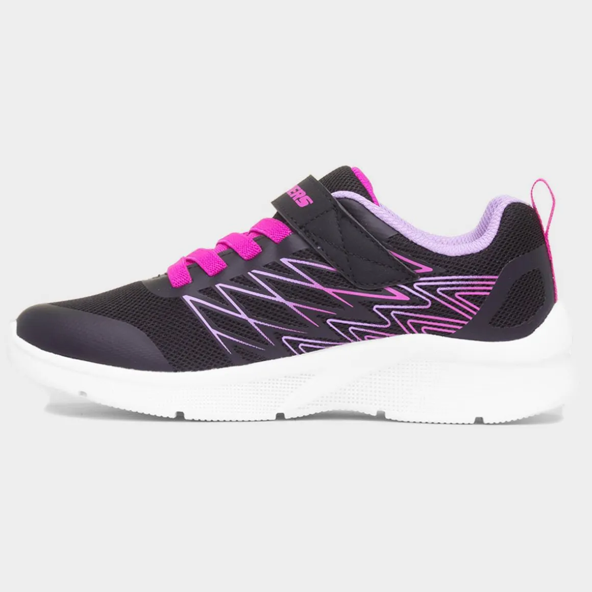 Skechers Microspec Bold Delight Kids Black Trainer