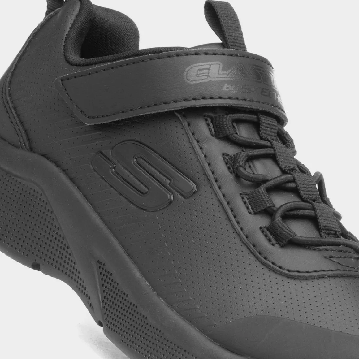 Skechers Microspec Classroom Kids Black Trainer