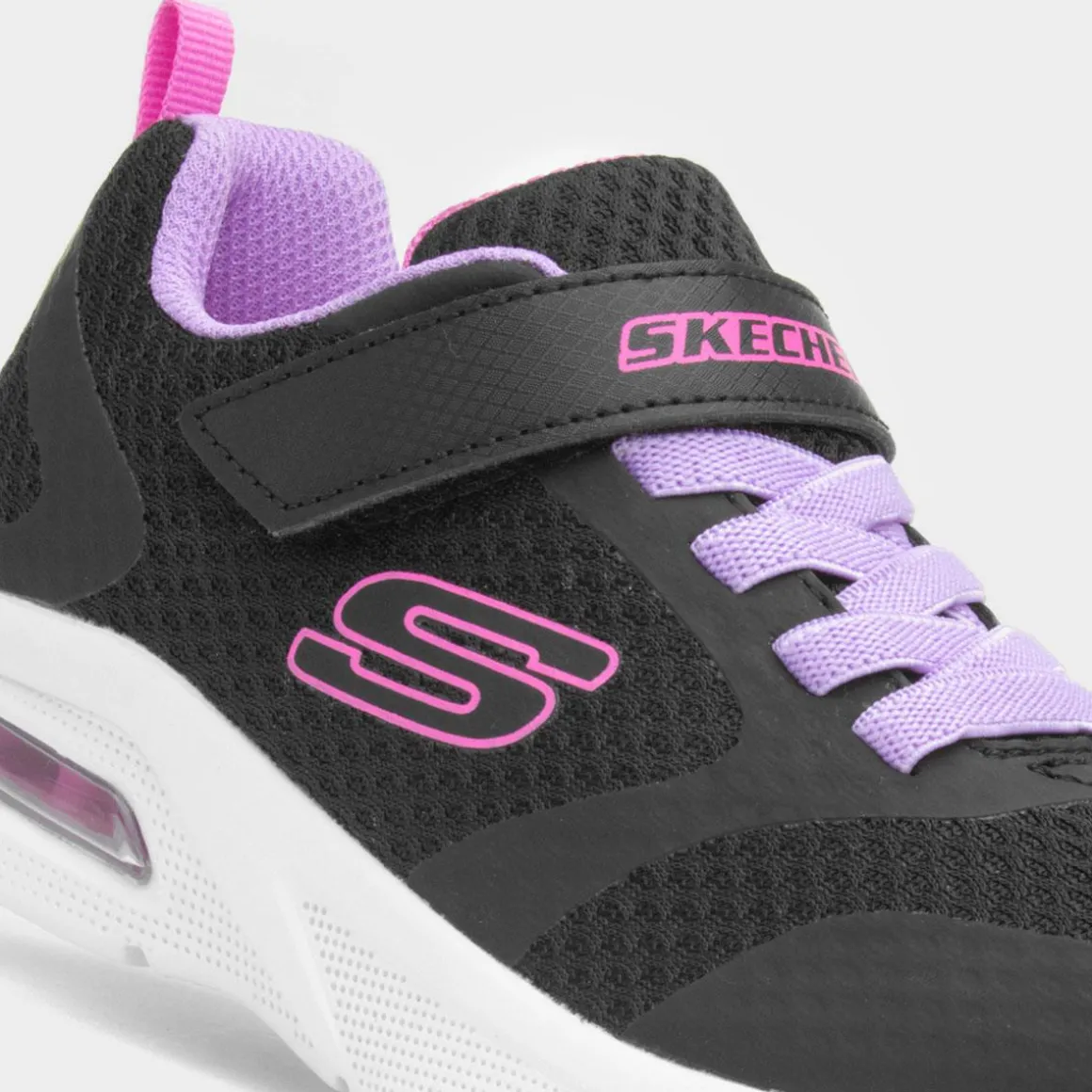Skechers Microspec Max Kids Black Trainer