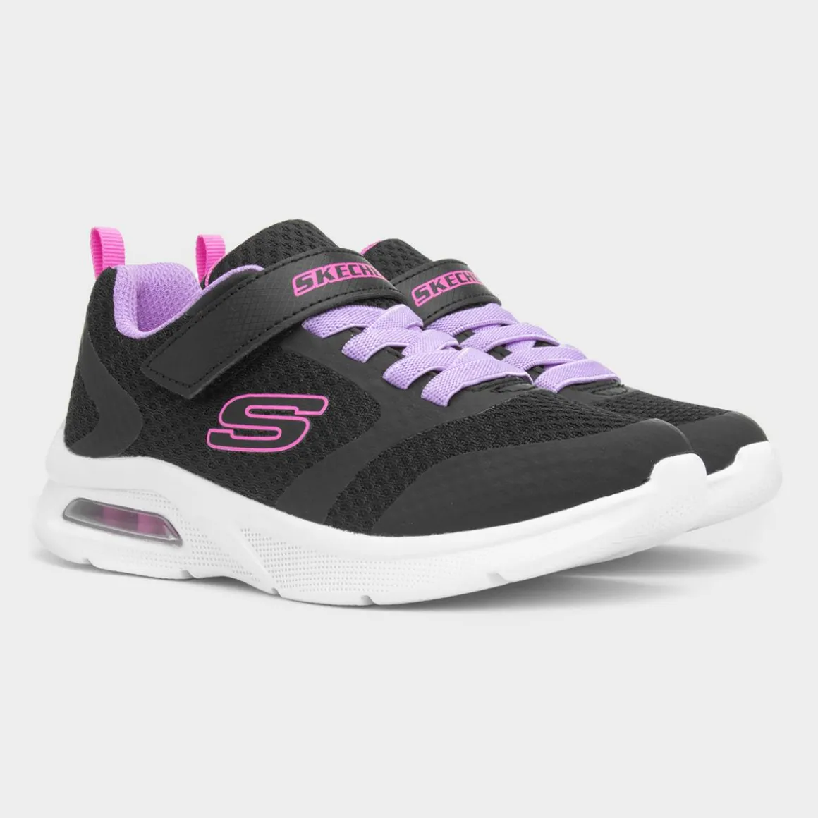 Skechers Microspec Max Kids Black Trainer