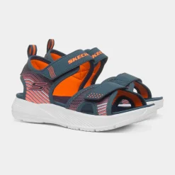 Skechers Microspec Splash Kids Navy Sandal
