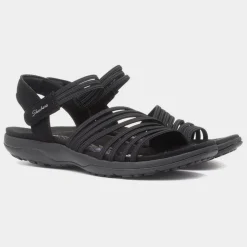 Skechers Reggae Slim Womens Black Strappy Sandal