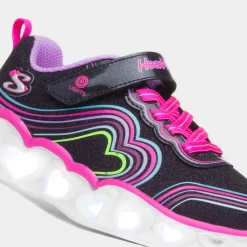 Skechers Retro Hearts Kids Light Up Trainers