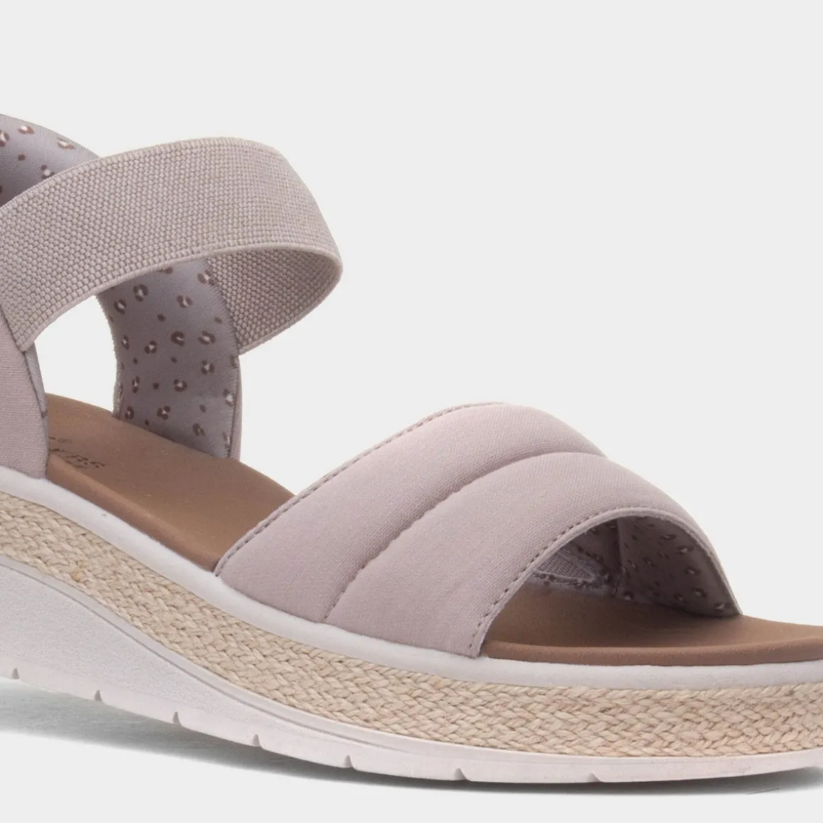 Skechers Slip Ins Bobs Sun Ray Womens Taupe Sandal
