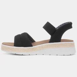Skechers Slip Ins Bobs Sun Ray Womens Black Sandal