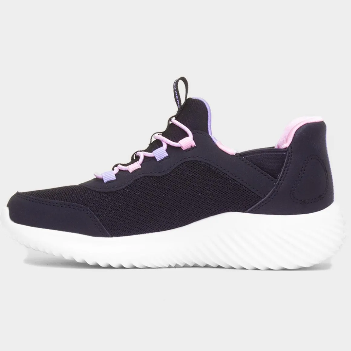 Skechers Slip Ins Bounder Kids Black Trainer