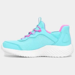 Skechers Slip Ins Bounder Kids Blue Trainer