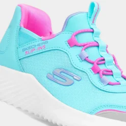 Skechers Slip Ins Bounder Kids Blue Trainer