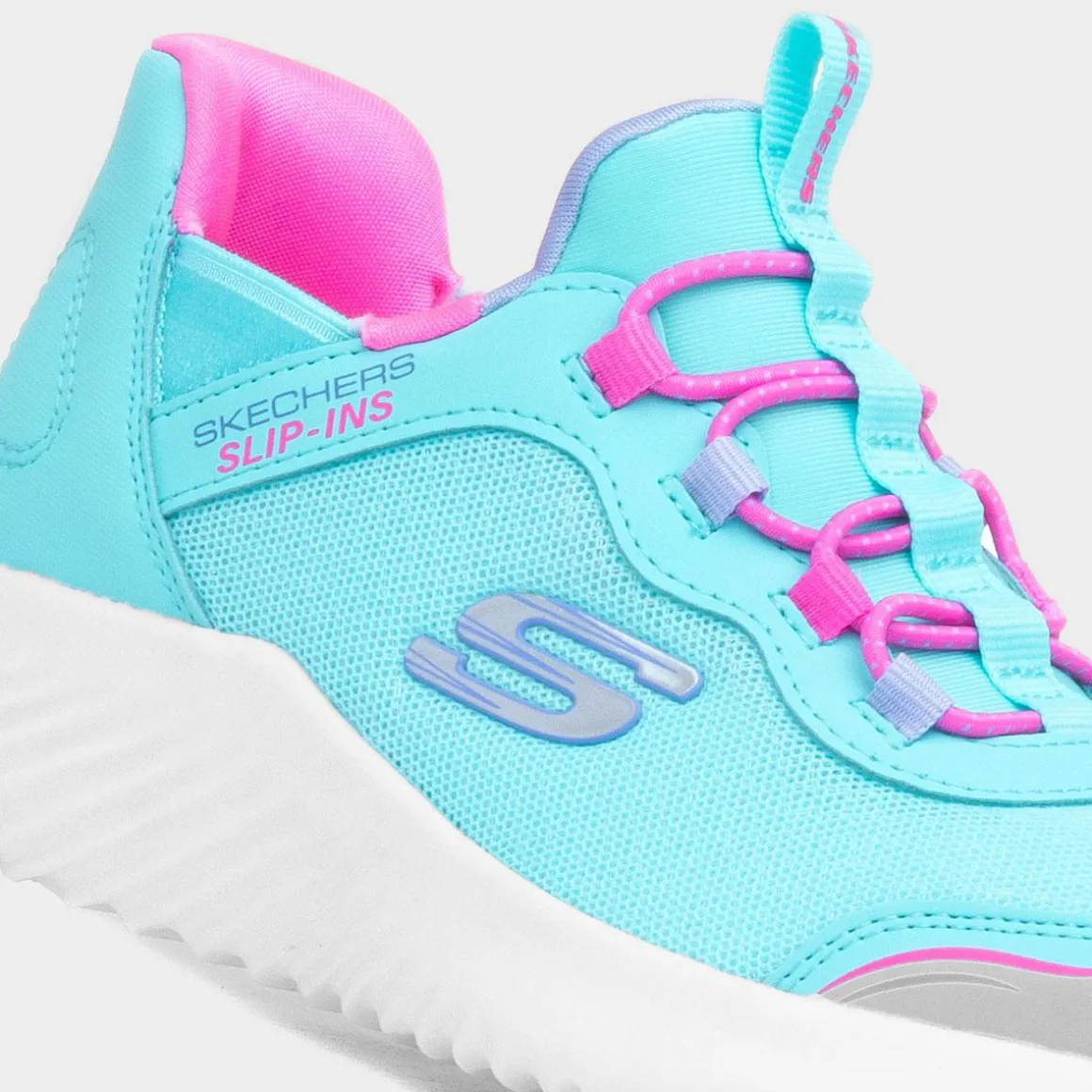 Skechers Slip Ins Bounder Kids Blue Trainer