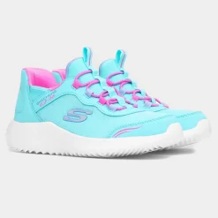 Skechers Slip Ins Bounder Kids Blue Trainer
