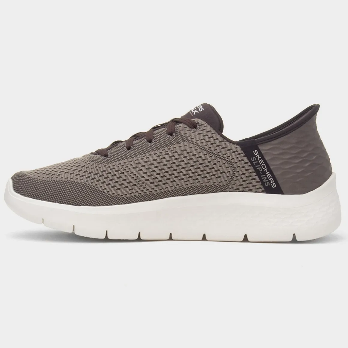 Skechers Slip Ins Go Walk Flex Mens Brown Trainer