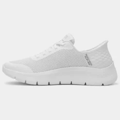 Skechers Slip Ins Go Walk Womens White Trainer