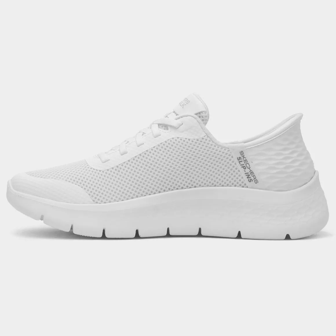 Skechers Slip Ins Go Walk Womens White Trainer