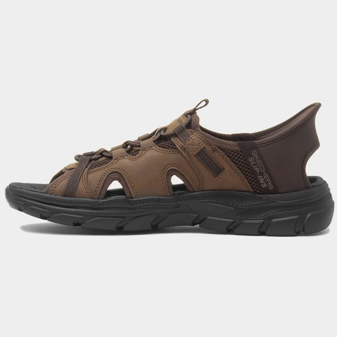 Skechers Slip Ins Revolted Mens Brown Sandal