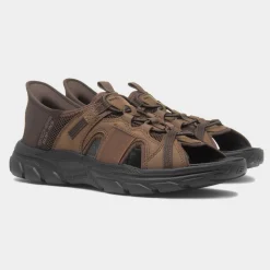 Skechers Slip Ins Revolted Mens Brown Sandal