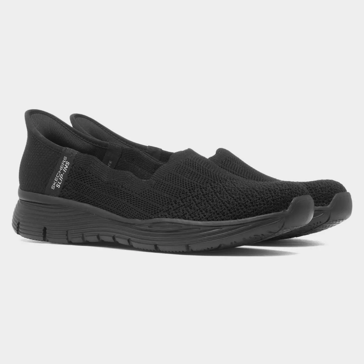 Skechers Slip Ins Seager Womens Black Casual Shoe