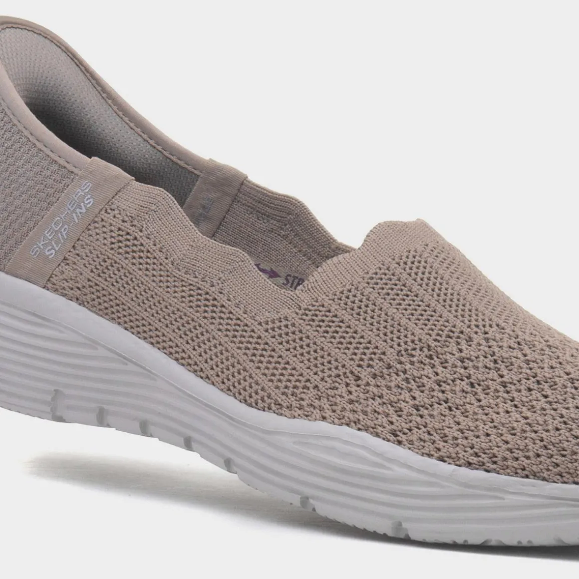Skechers Slip Ins Seager Womens Taupe Casual Shoe