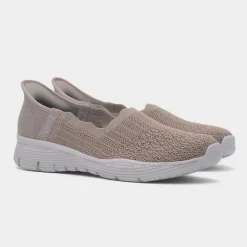 Skechers Slip Ins Seager Womens Taupe Casual Shoe