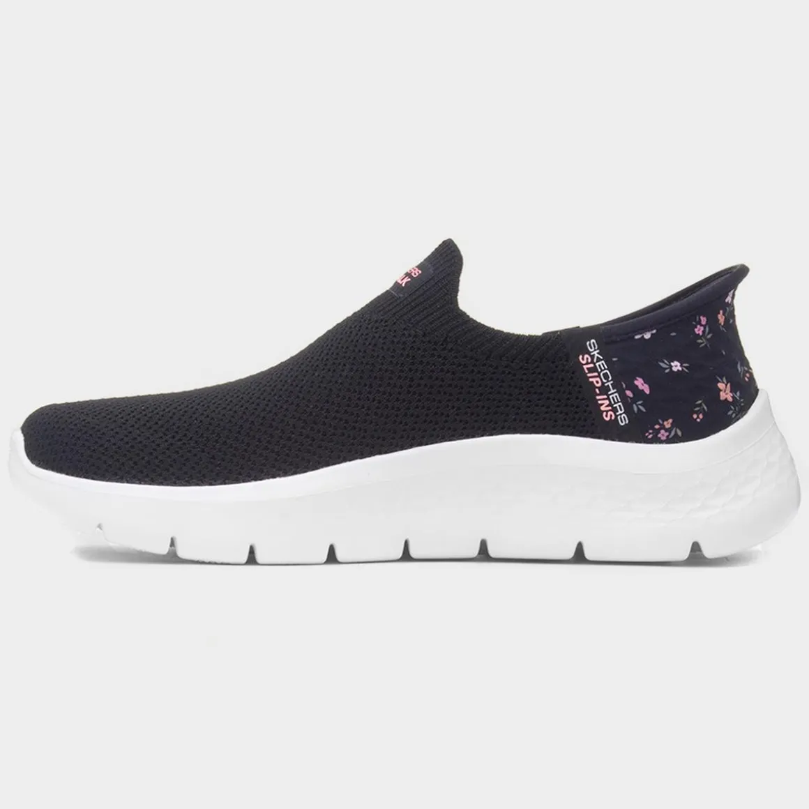 Skechers Slip Ins Sunset Rose Womens Black Trainer