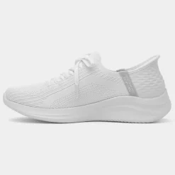 Skechers Slip Ins Ultra Flex Womens White Trainer