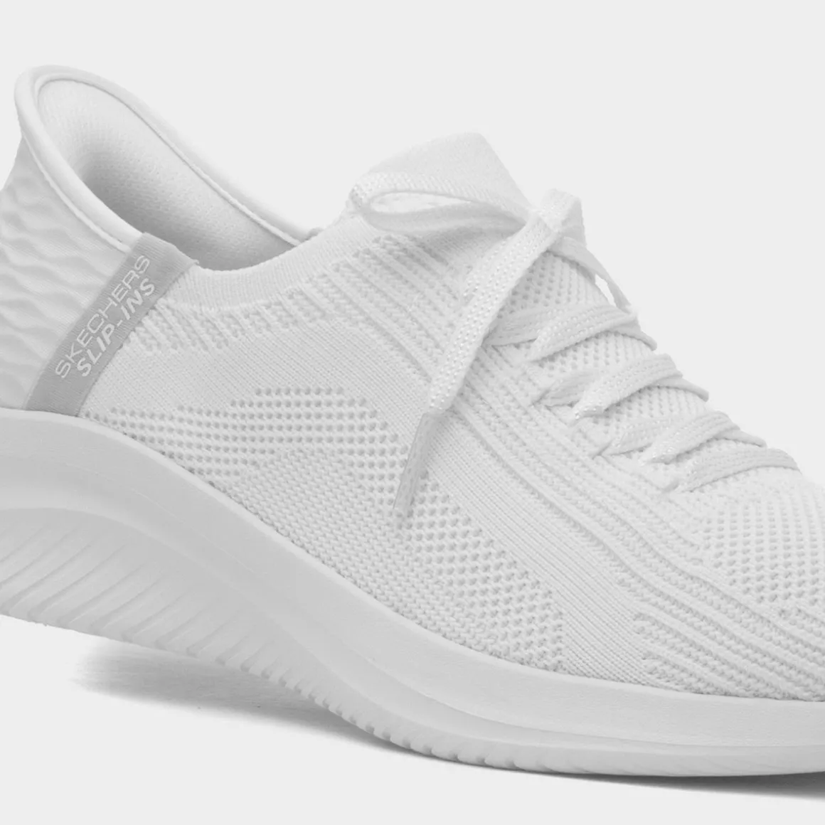 Skechers Slip Ins Ultra Flex Womens White Trainer