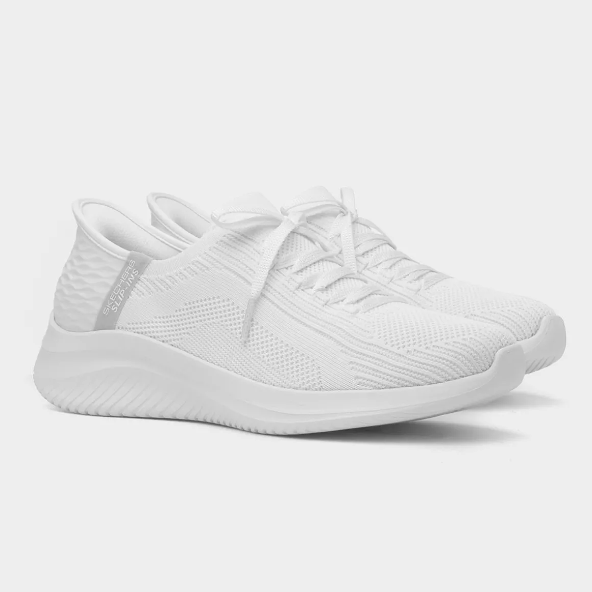Skechers Slip Ins Ultra Flex Womens White Trainer