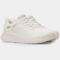 Skechers Slip Ins Womens Off White Vegan Trainer