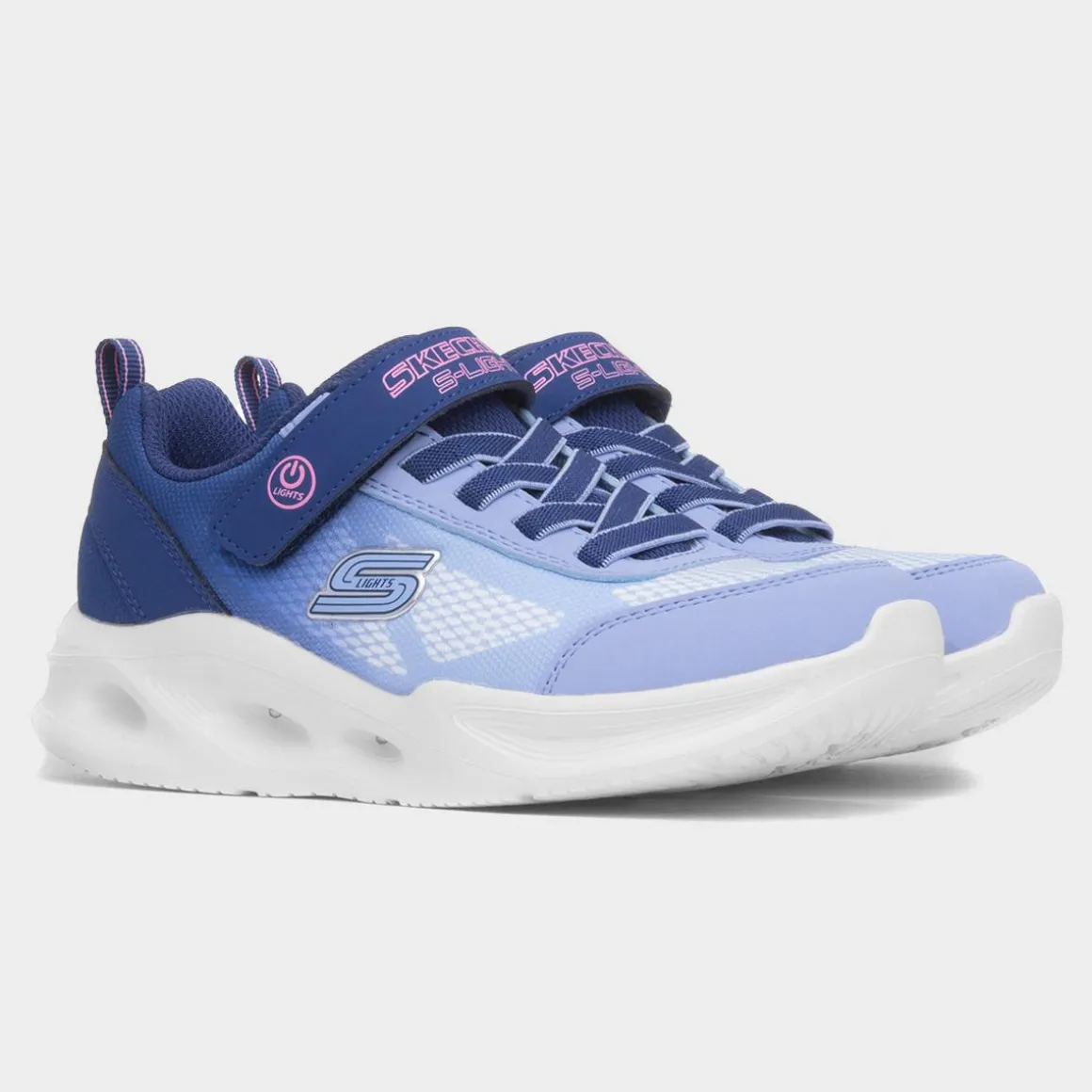 Skechers Sola Glow Kids Blue Light Up Trainer