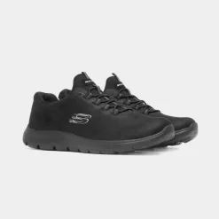 Skechers Summits Oh So Smooth Womens Black Trainer