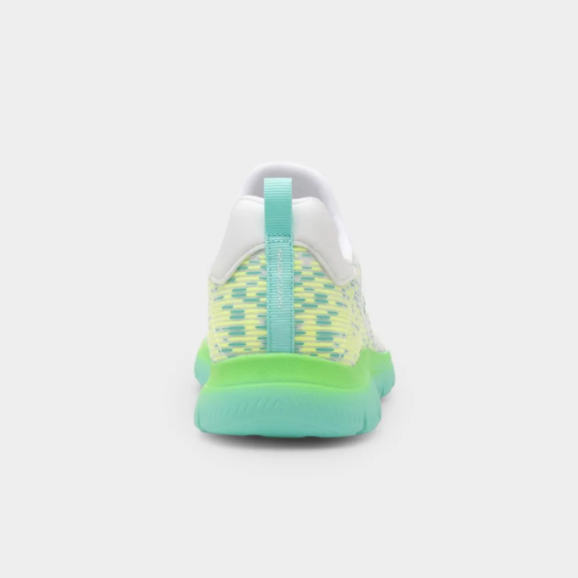 Skechers Summits Womens White and Green Trainer