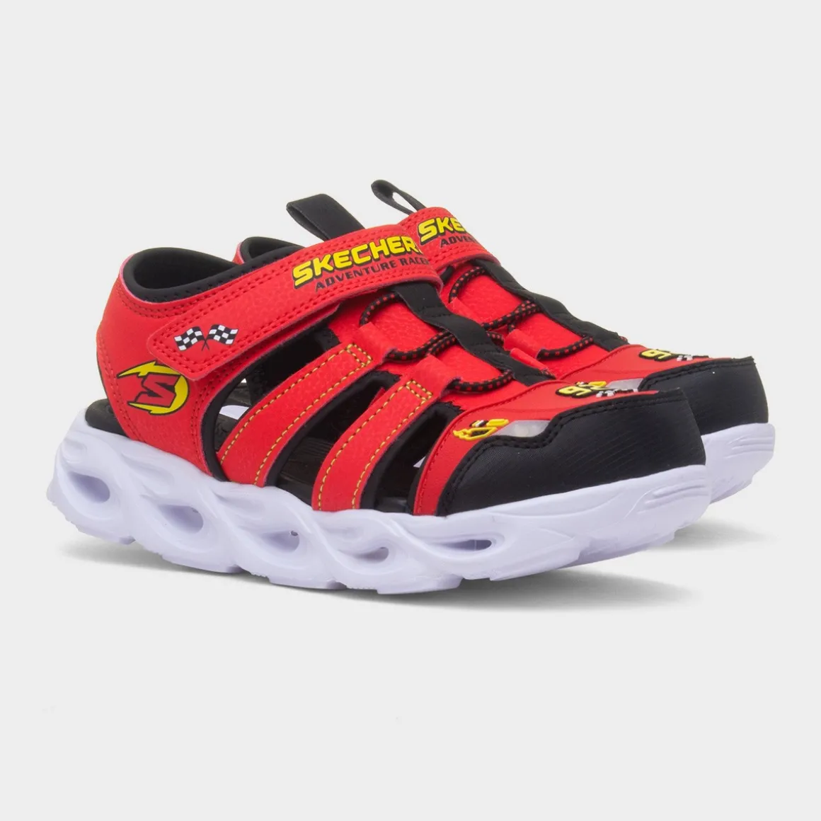 Skechers Thermo Splash Kids Red Light Up Sandal