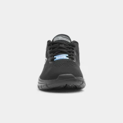 Skechers Track Broader Mens Black Lace Up Trainer